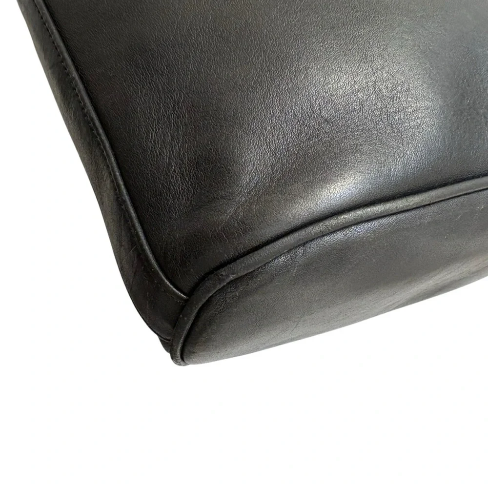 Coach 4115 vintage black leather Whitney bag
